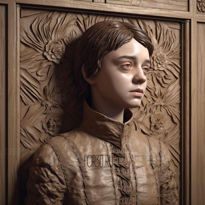 Arya Stark 1 stl model for CNC